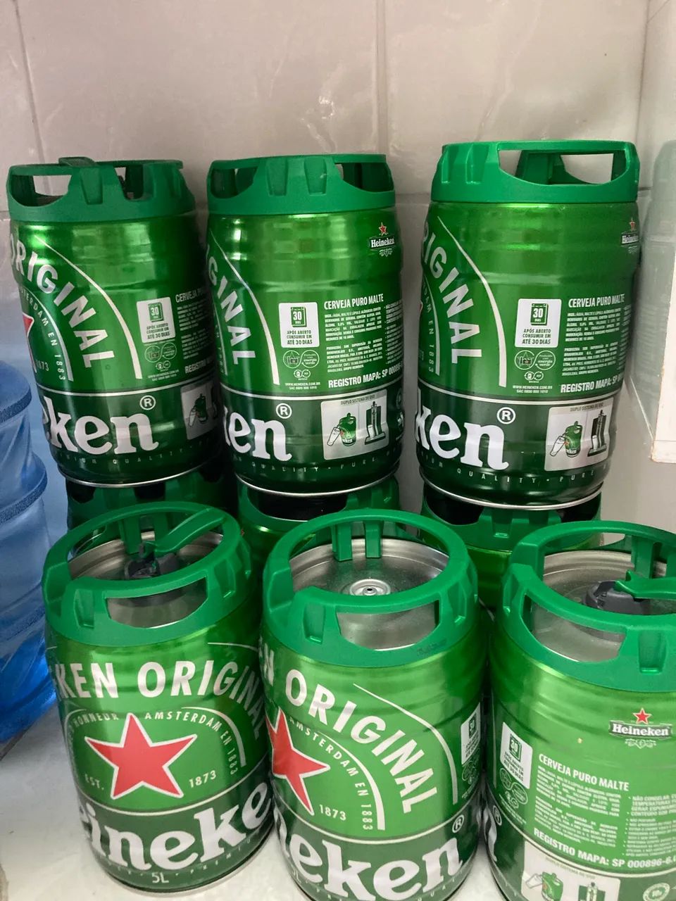 Barril vazio Heineken 