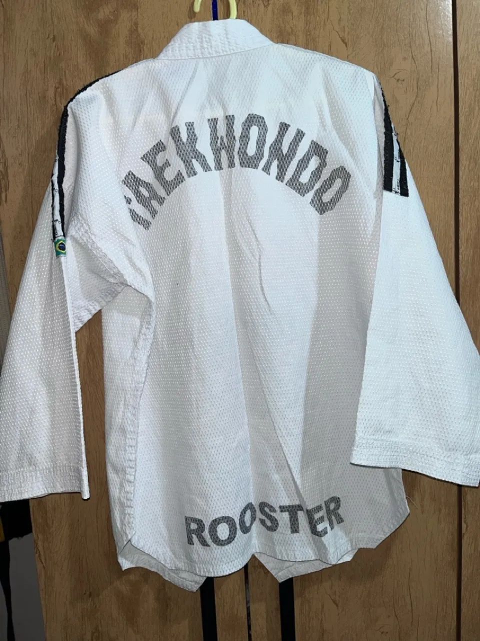 Blusa Kimono Taekwondo Rooster - Branco - Foto 5