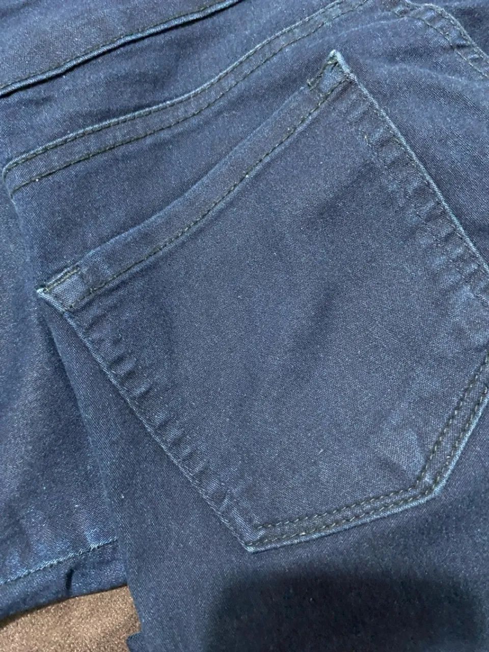Calça Jeans Azul com Listras Laterais - Foto 3
