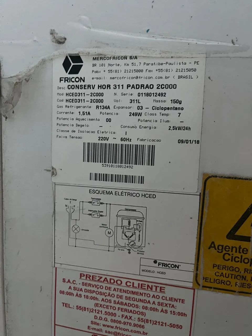 Freezer FRICON Horizontal HCED311L - Foto 4
