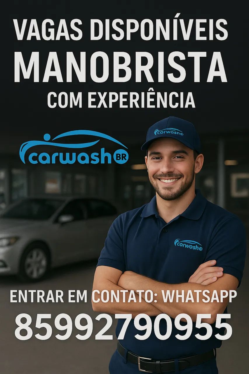 VAGA PARA MANOBRISTA COM EXPERIÊNCIA 