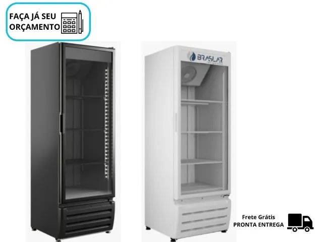 Freezer Vertical Porta de Vidro Braslar 470 Litros