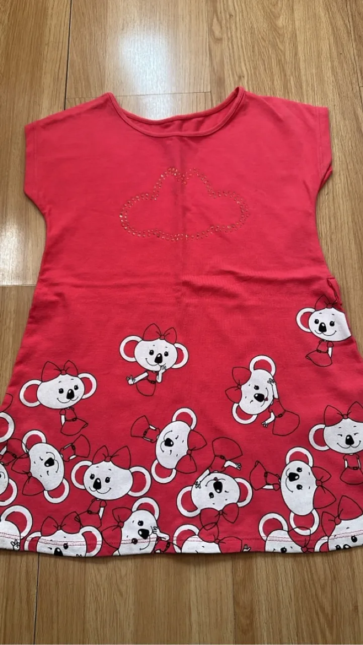 Vestido Infantil Estampado lilica
