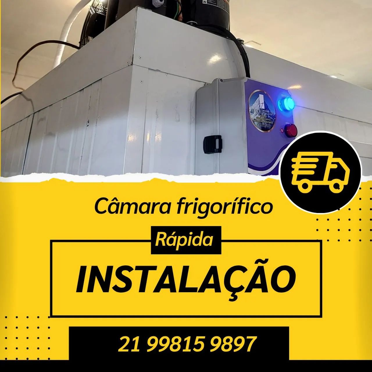 Câmara Frigorífica com Instalação Rápida