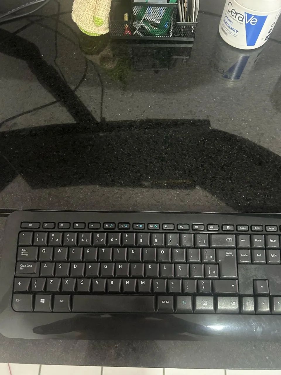 Mesa de escritório feita de  granito preto  - Foto 2