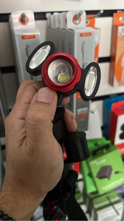 Lanterna Sinalizador Frontal Recarregável Bike Bicicleta
