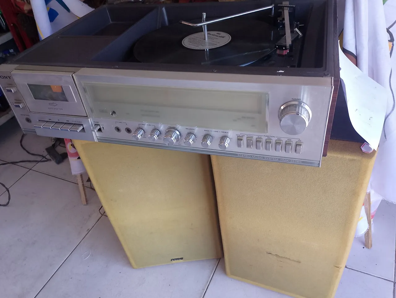 Aparelho de Som Sony HMK-353BS Vintage Completo