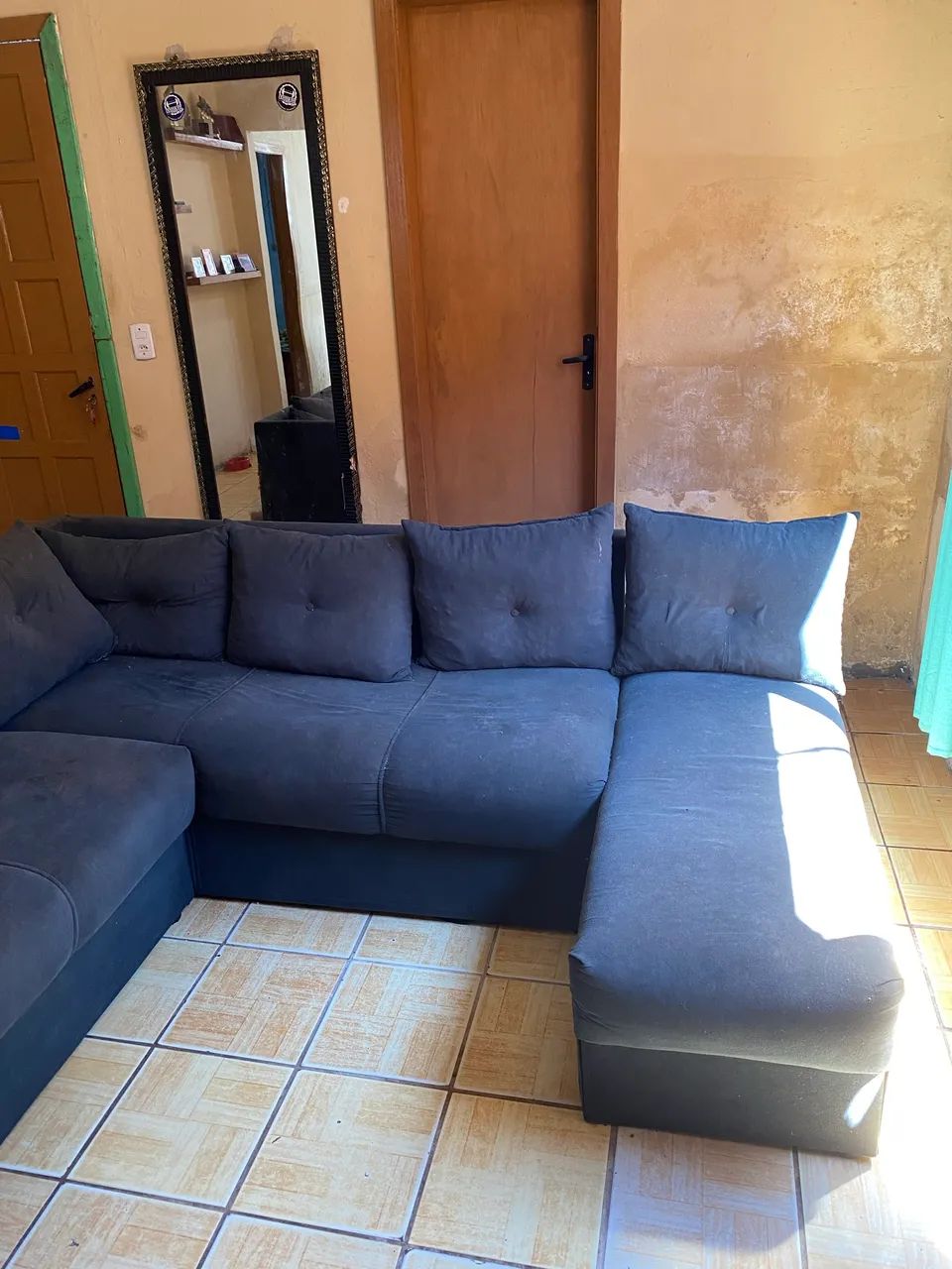 Sofá 7 lugares com chaise 64232512525058123