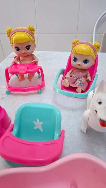 Kit de Brinquedos para Bebês - Banheira, Cadeira, Carrinho e Acessórios - Foto 2