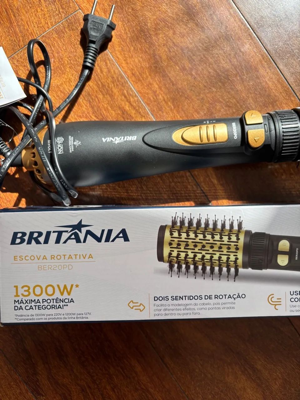 Britânia Bivolt Escova Rotativa Secador de Cabelo - Foto 2
