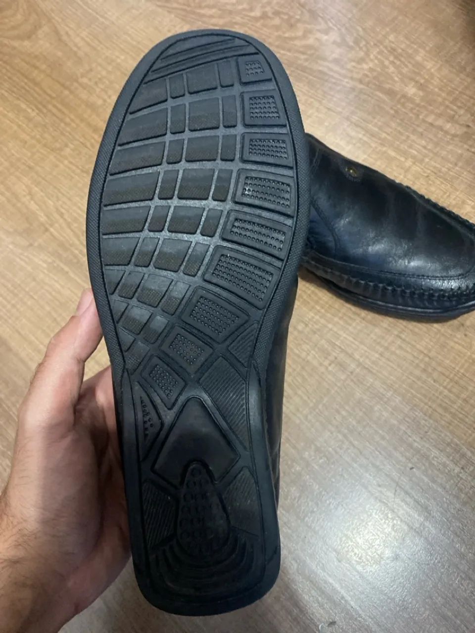 Sapatos Mocassim em Couro Preto Luflex - Foto 2