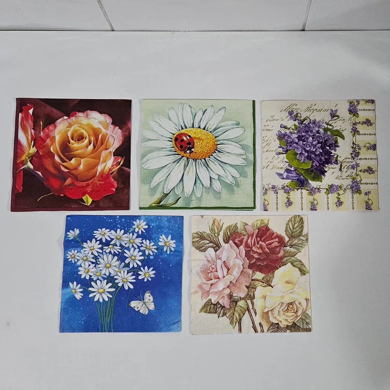 20 guardanapos para artesanato  - Foto 3