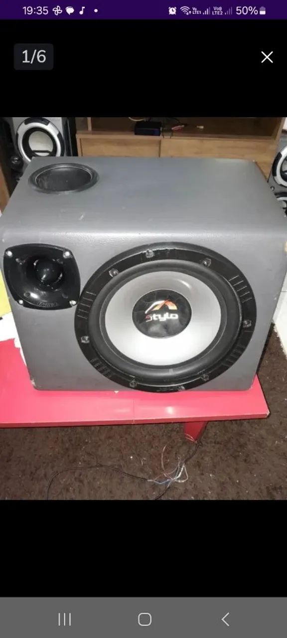 Caixa de Som Stylo com Subwoofer e Tweeter