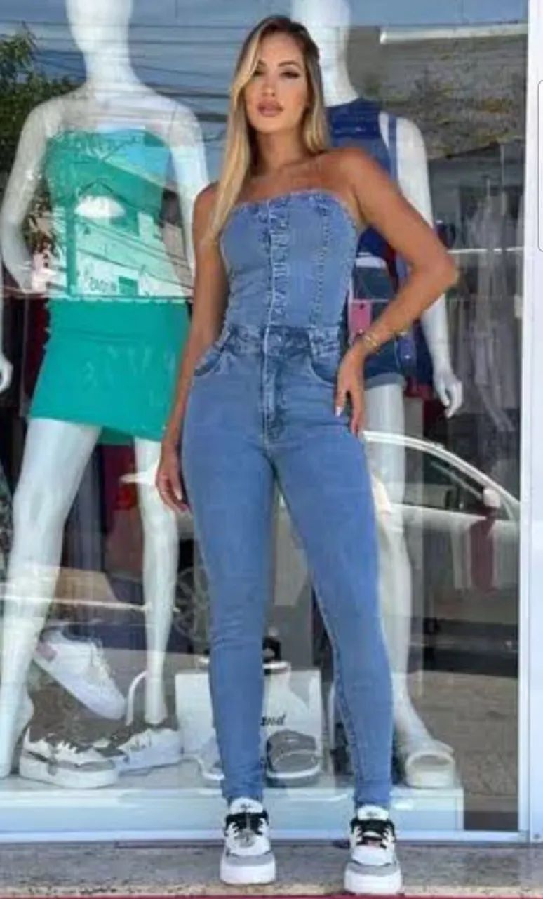 Macacão Jeans Sal e Pimenta