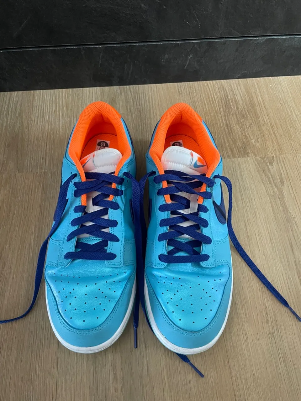Tênis Nike Dunk Low - Azul e Laranja