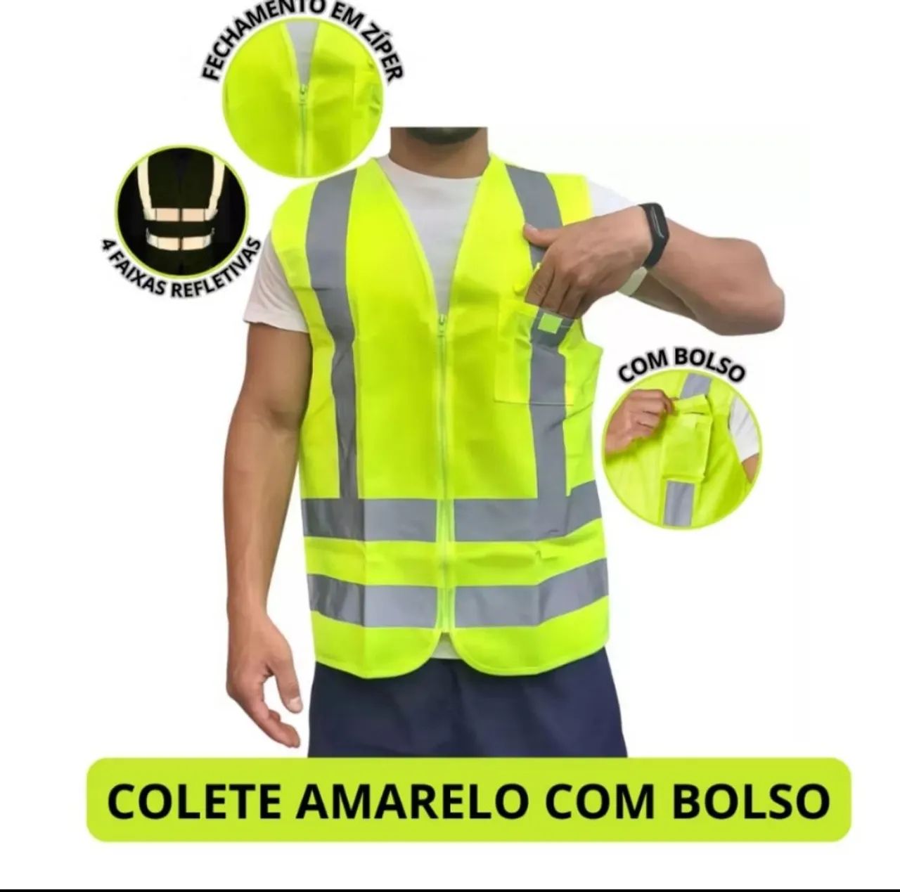 Colete Refletivo pra trabalho 
