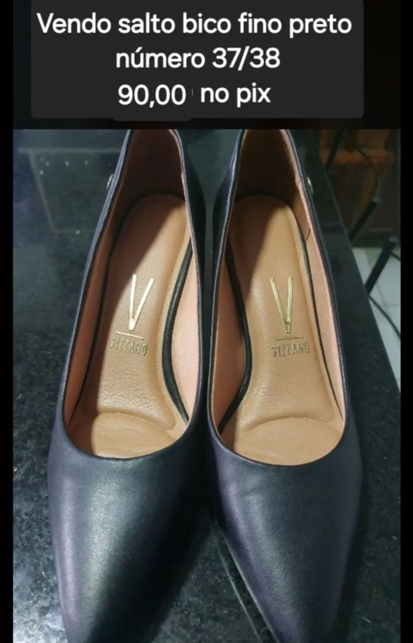 Scarpin Preto Vizzano tam. 38