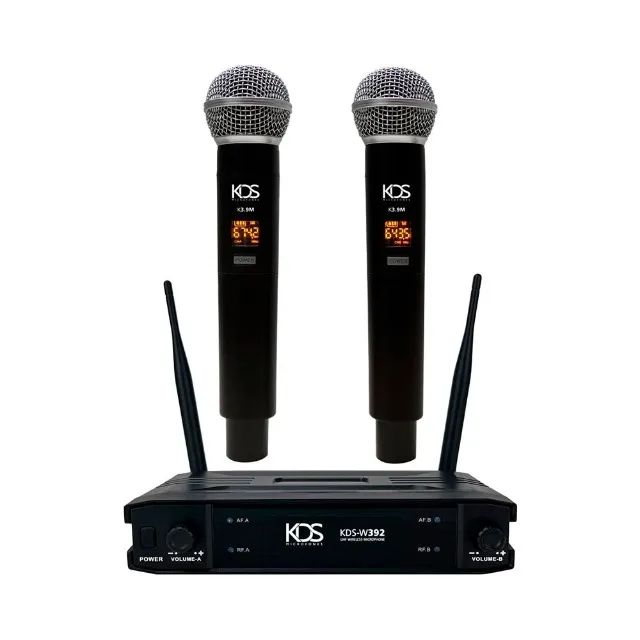 Microfone Sem Fio Duplo Profissional Kadosh K 392M - AC3027