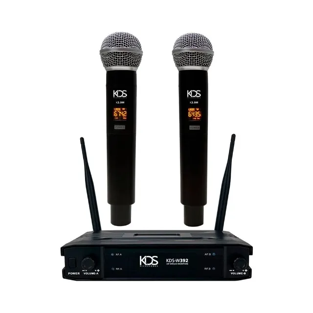 Microfone Sem Fio Duplo Profissional Kadosh K 392M - AC3027