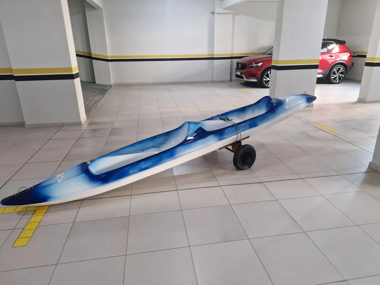 Caiaque Fibra Náutica - Azul e Branco - Foto 6