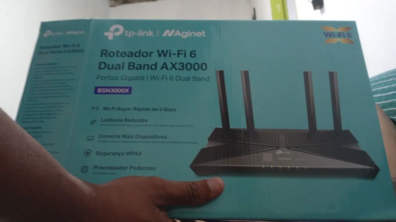 Roteador e modem kit completo 64263931547394120