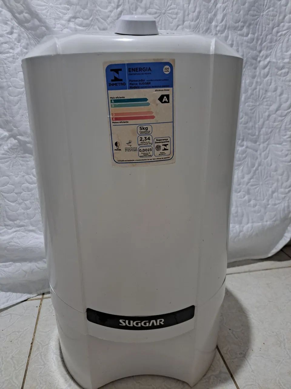 Centrífuga de Roupa Suggar 15kg