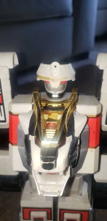 boneco power ranger branco mmpr bandai 1994 - Foto 2