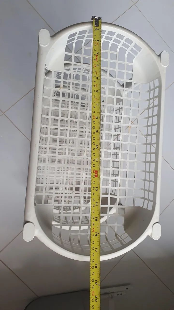 Cesto Organizador Duplo para Banheiro/Lavanderia - Foto 2