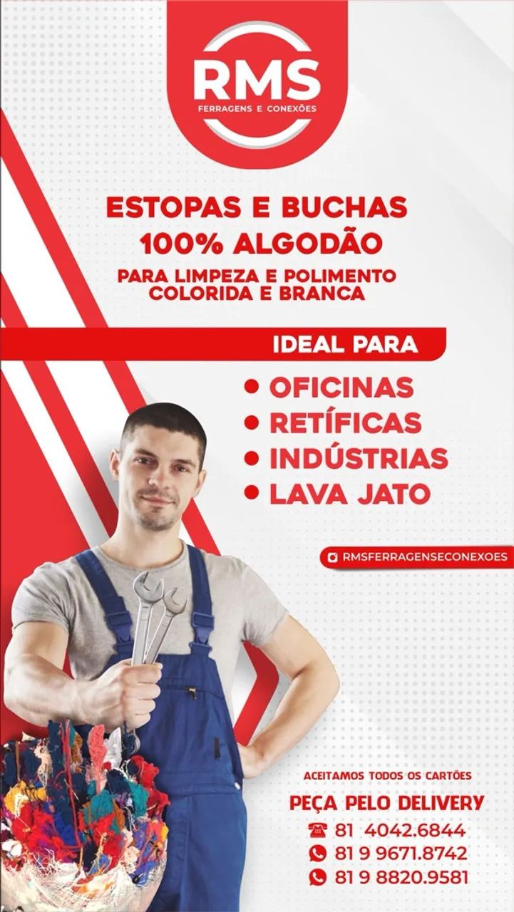 ESTOPA BUCHA DE ALGODÃO 