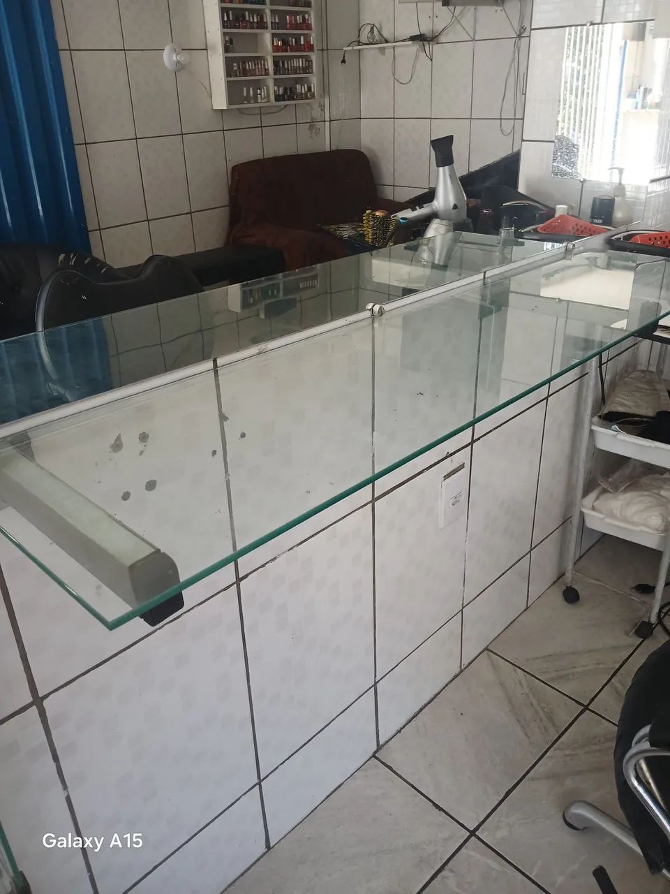Bancada de vidro 