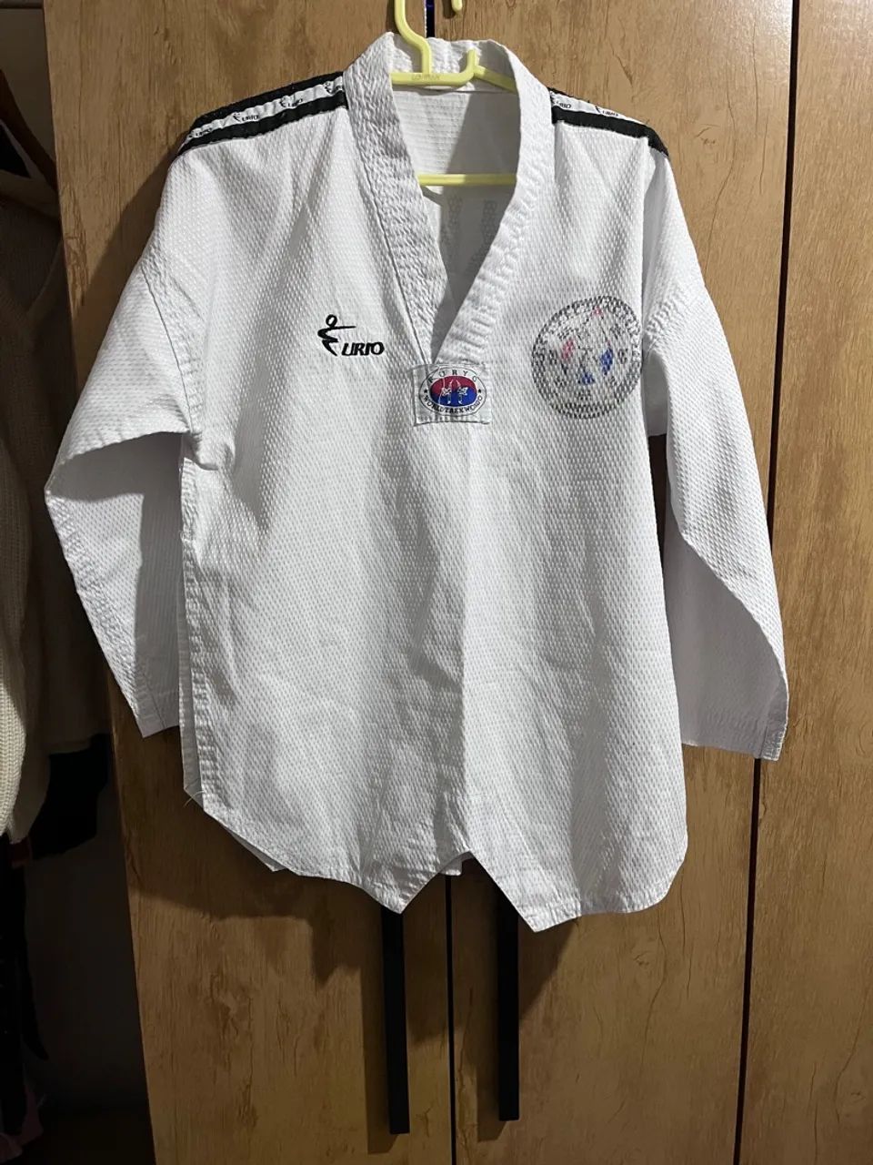 Blusa Kimono Taekwondo Rooster - Branco - Foto 4