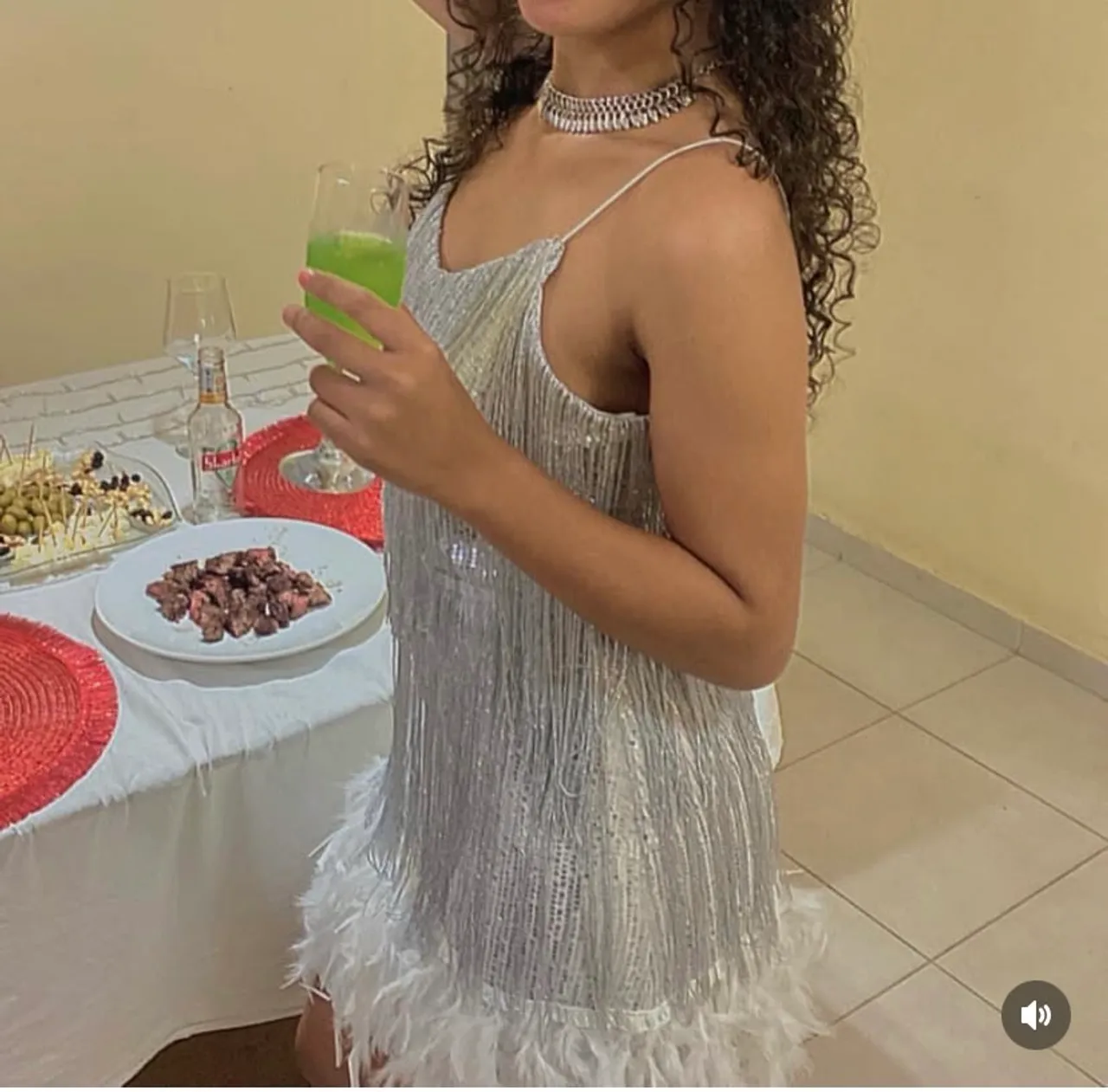 Vestido Prateado $40,00