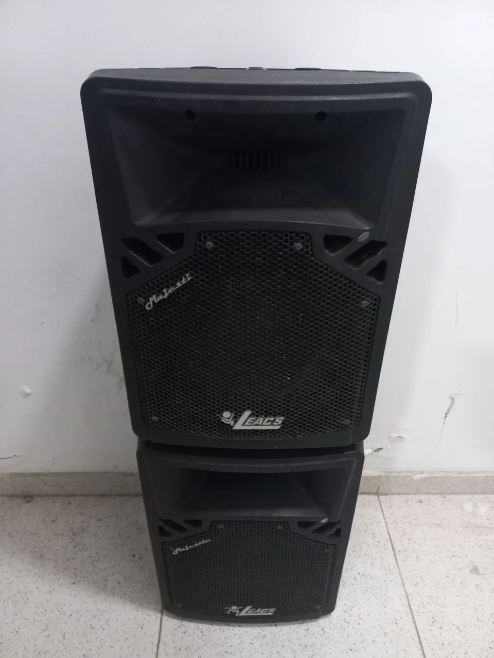 Caixas ativa e passiva LEACS Magestic 10 polegadas