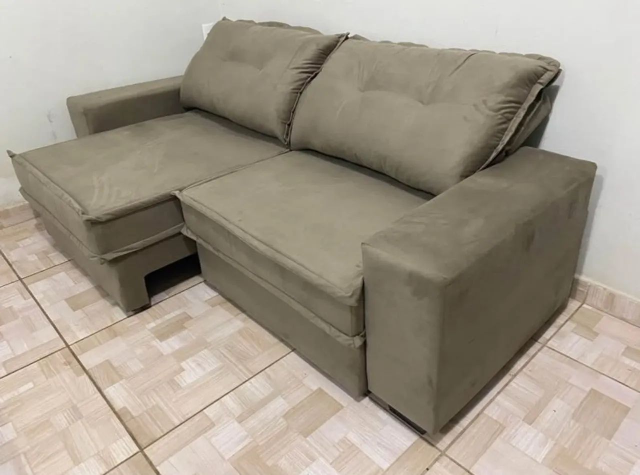 Sofá Retrátil e Reclinável 2.30m NOVO ( Direto da Fábrica )  - Foto 4