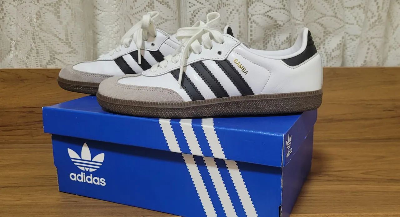 Tênis Adidas Samba OG branco  Original 