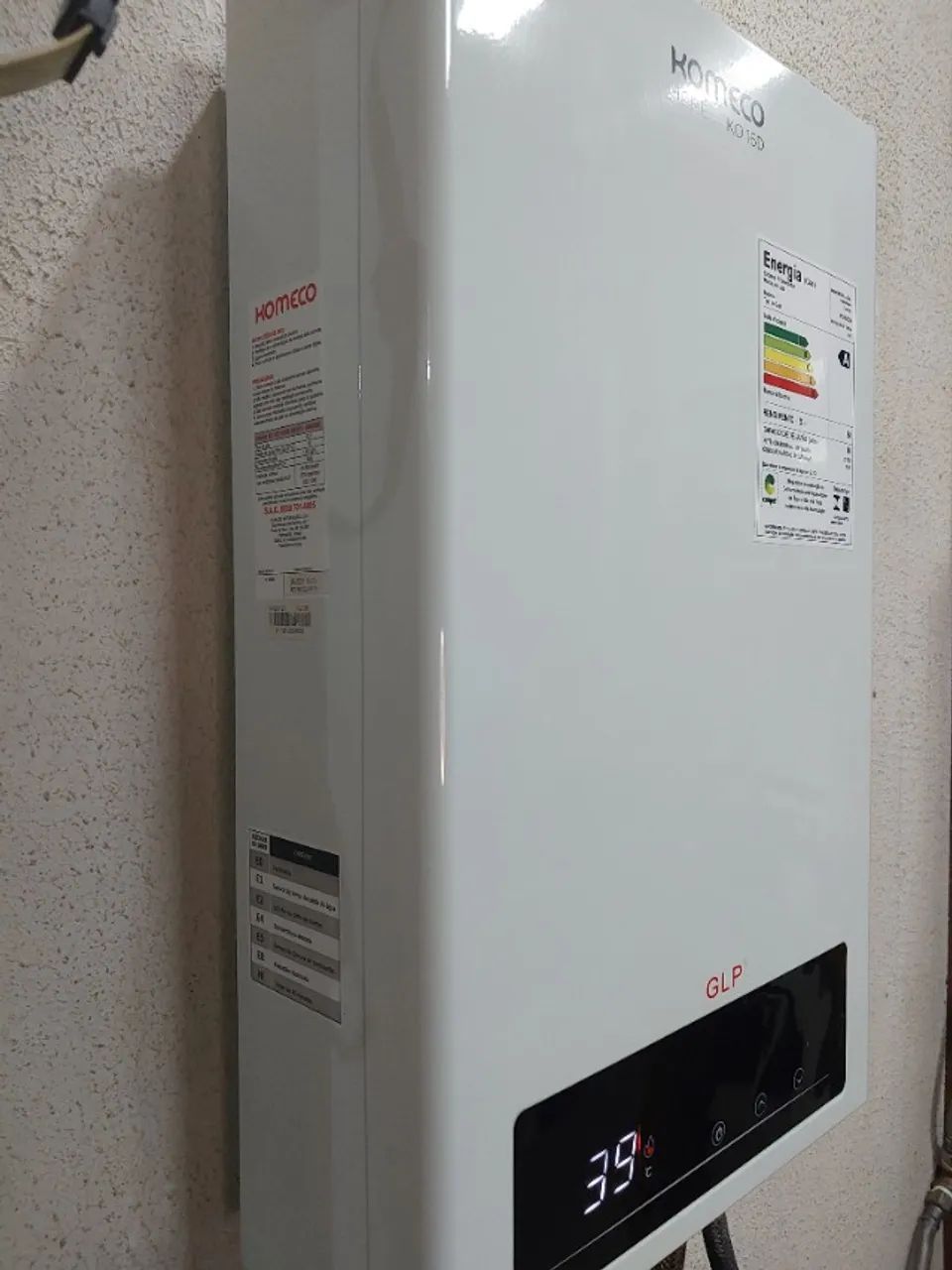Aquecedor digital de água a gás ' Glp ' komeco de 16L com garantia - Foto 4