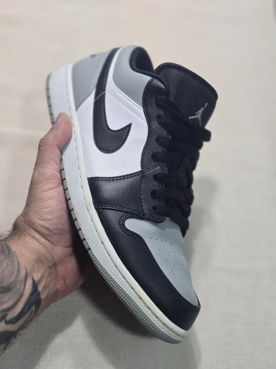 Tênis Air Jordan 1 Low Light Smoke Grey 553558-030 n?43 - Calçados