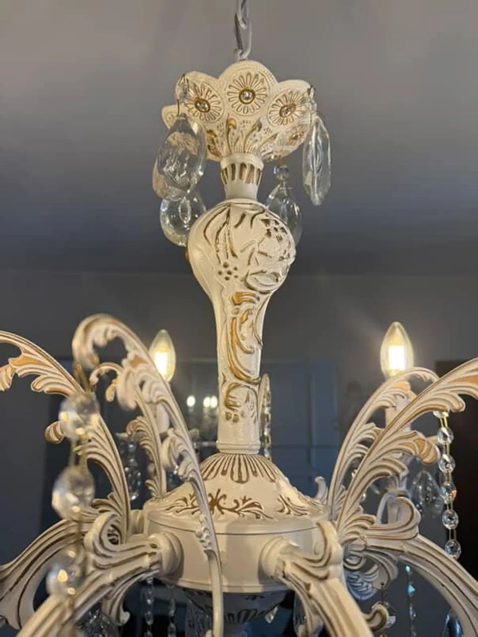 Lustre Clássico de Cristal com Andarelas  - Foto 2