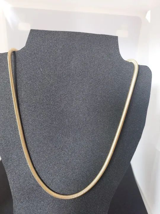 Gargantilha choker banhada a ouro lacraia  - Foto 2