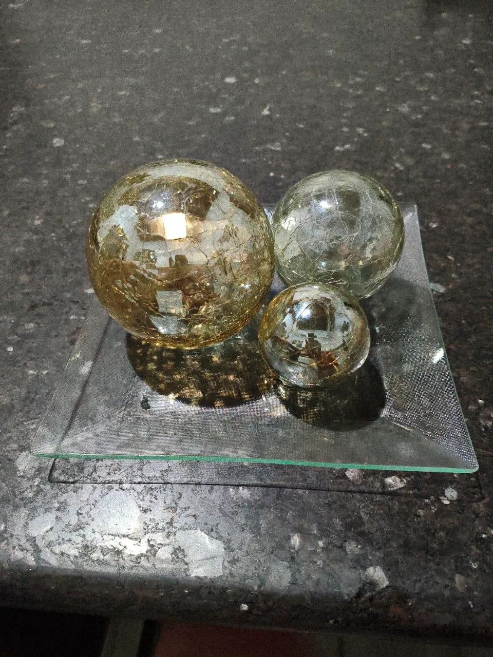 ornamentos de mesa de vidro