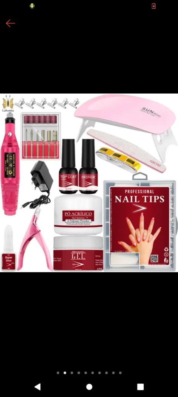 Kit Completo para Unhas de Gel e Acrílico - Profissional