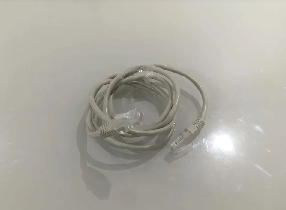 Cabo Ethernet RJ45 - 1,20 Metro - Cor Creme