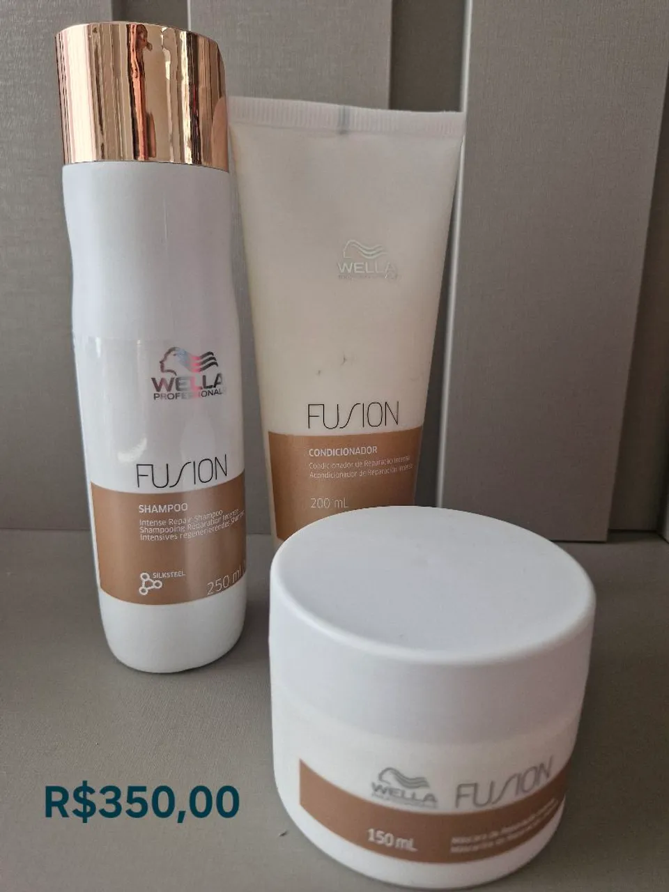 Wella Fusion - Kit Shampoo, Condicionador e Máscara