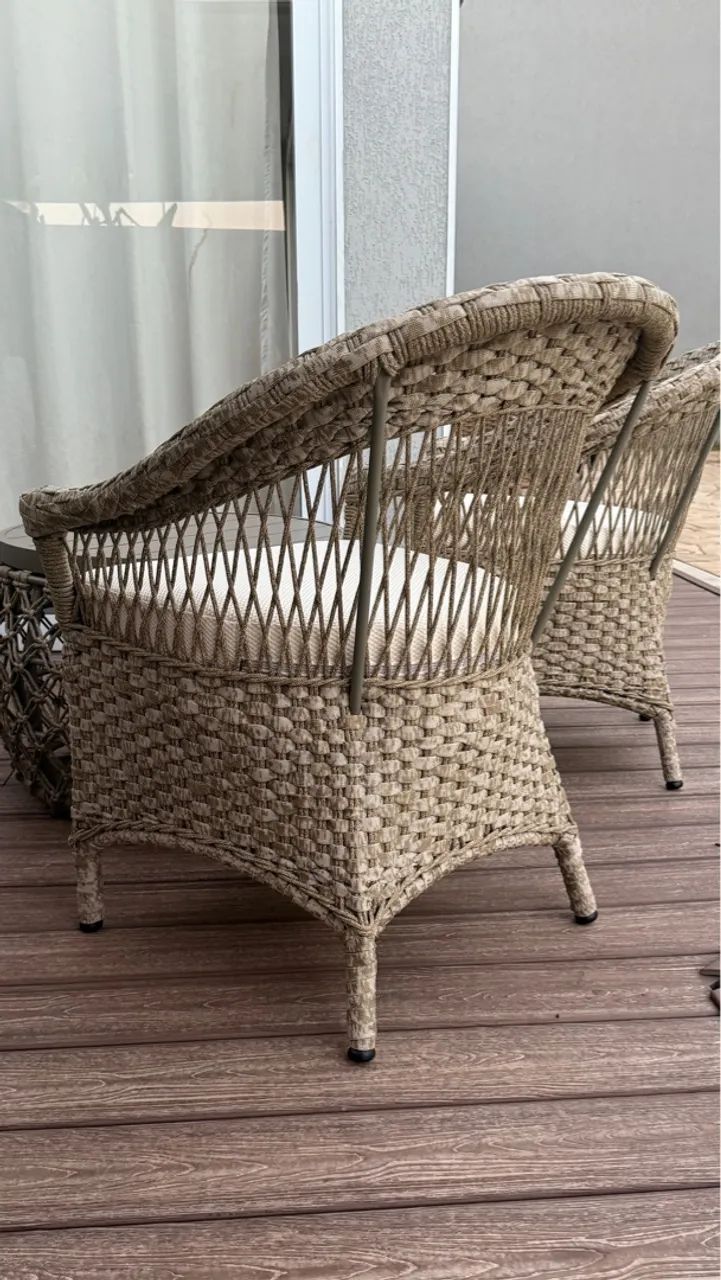 Poltronas de Jardim em tricô nautico 850 cada