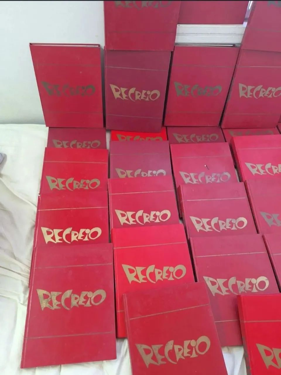 350 revistas recreio encadernadas em capa dura, única do brasil!.