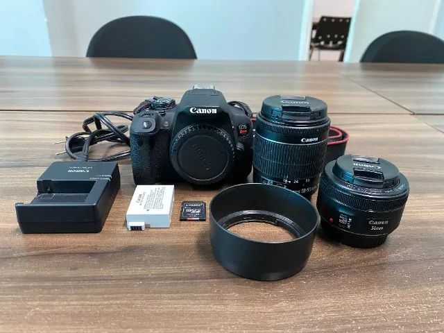 Canon EOS Rebel T5i + Lentes