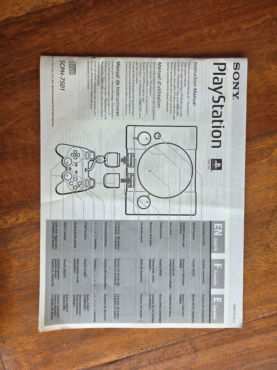 Manual ps1 original
