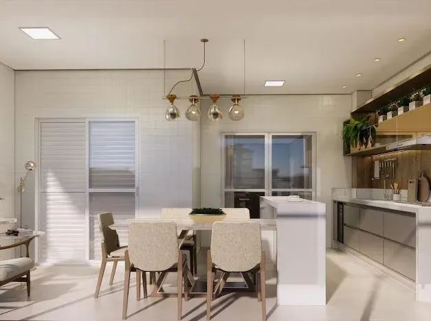 Apartamento para Venda em Praia Grande, Caiçara, 2 dormitórios, 1 suíte, 1 banheiro, 2 vag - Foto 4