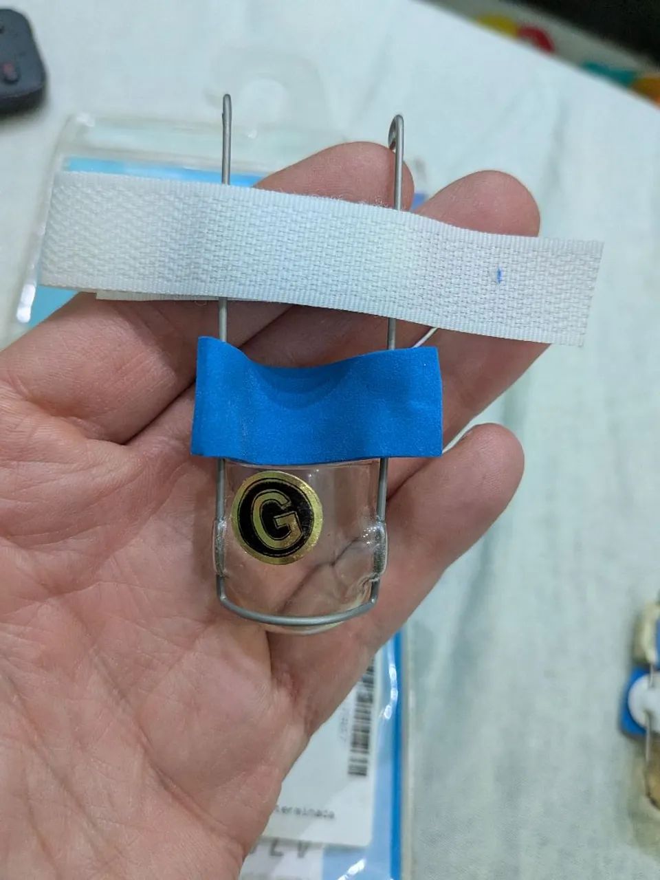 TALA PARA DEDO EM MARTELO SALVAPÉ. DUAS TALAS UMA TAMANHO P OUTRA TAMANHO G - Foto 5