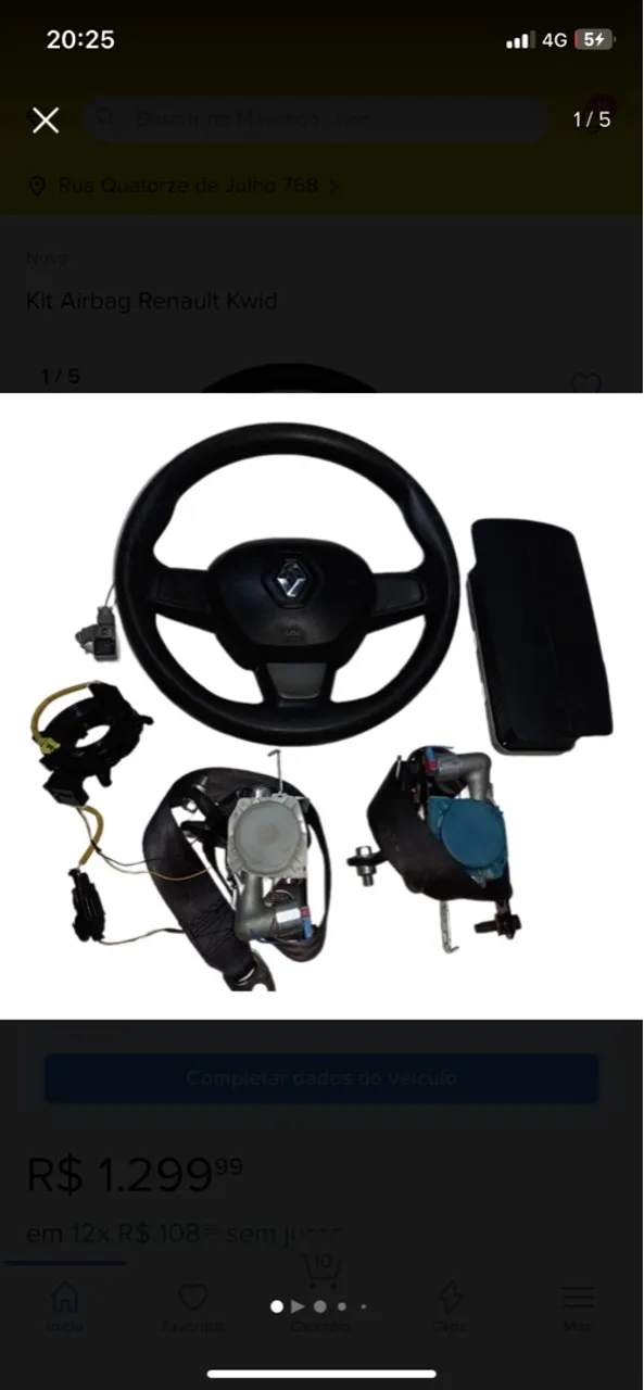 Kit Airbag Renault Kwid